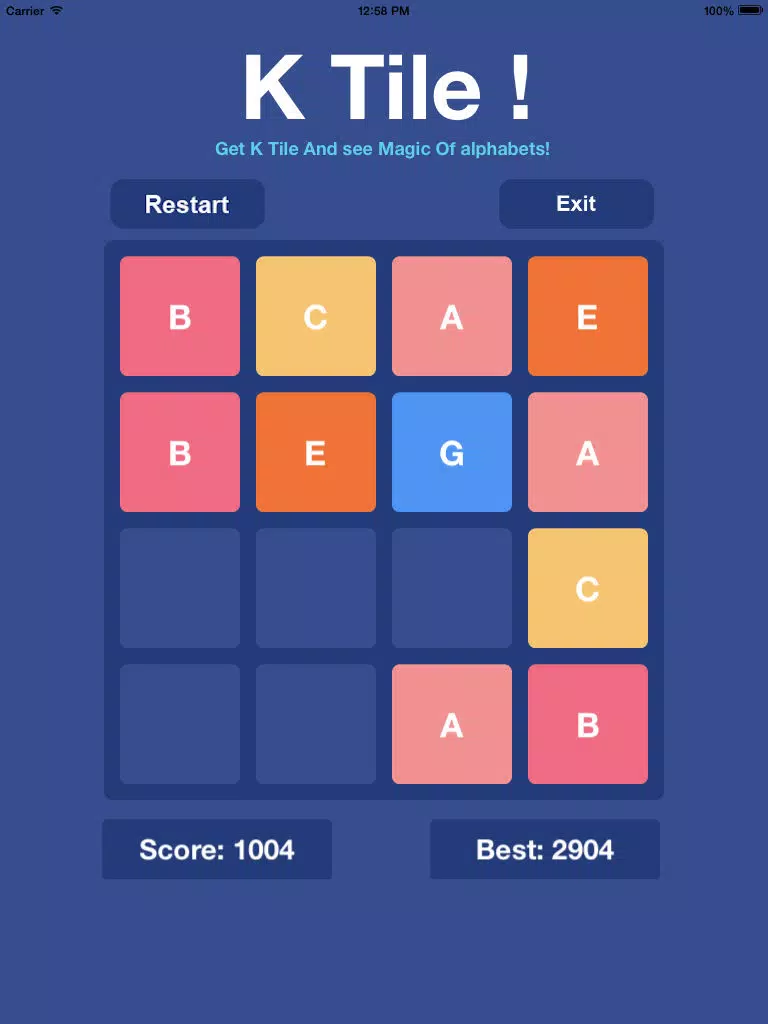 K Tile! The Magic Of Alphabet iPad  स्क्रीनशॉट