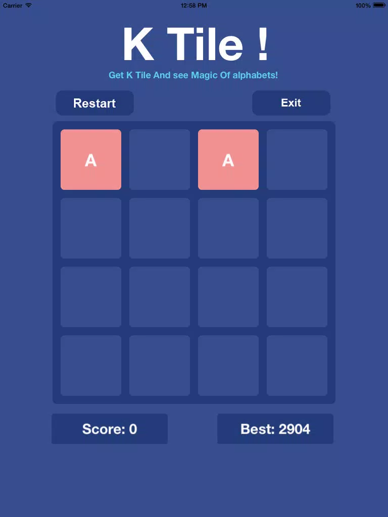 K Tile! The Magic Of Alphabet iPad  स्क्रीनशॉट