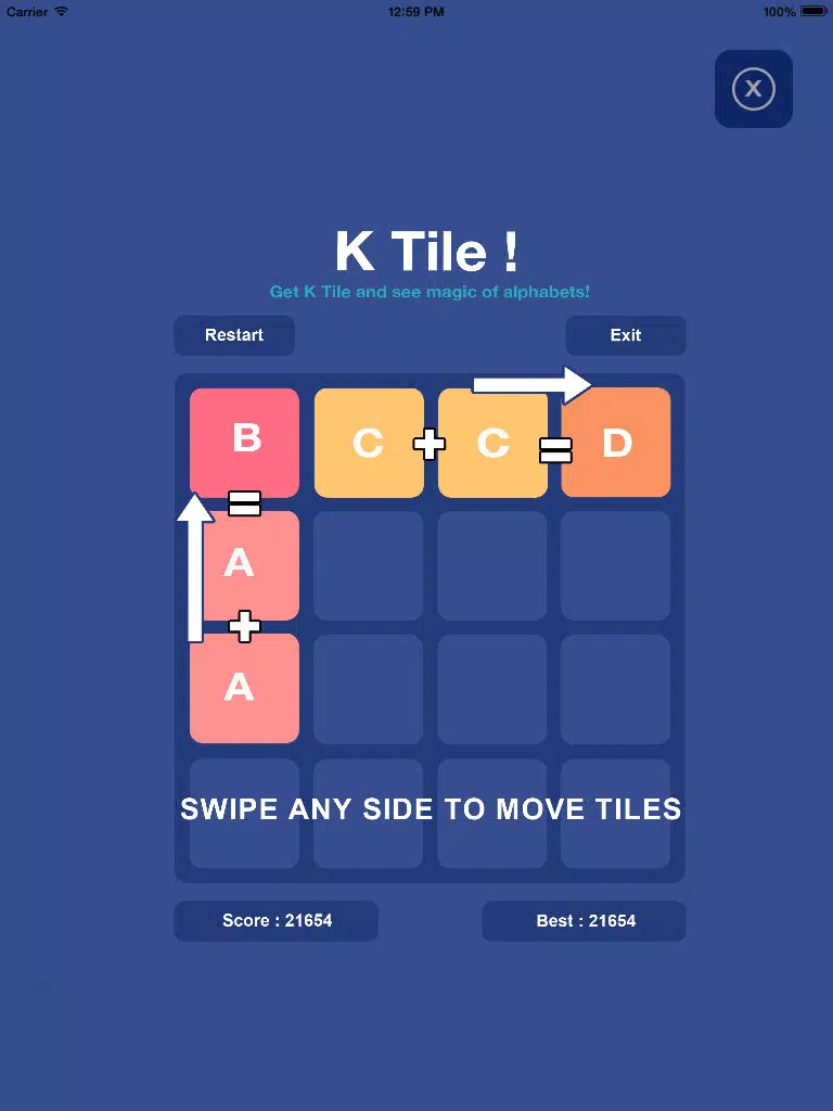 K Tile! The Magic Of Alphabet iPad  स्क्रीनशॉट