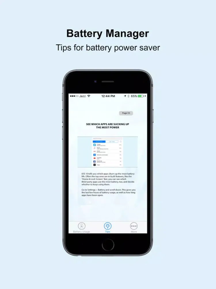 Capturas de tela do Device Battery Doctor : Battery Manager iPad 