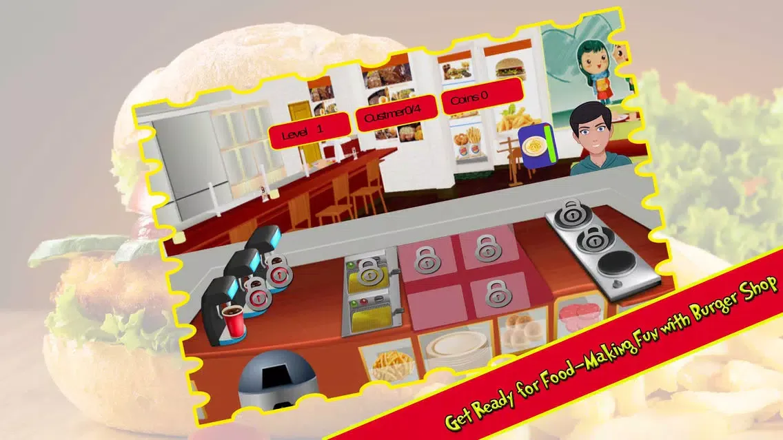 Tangkapan skrin Food Corner And Burger Maker Free
