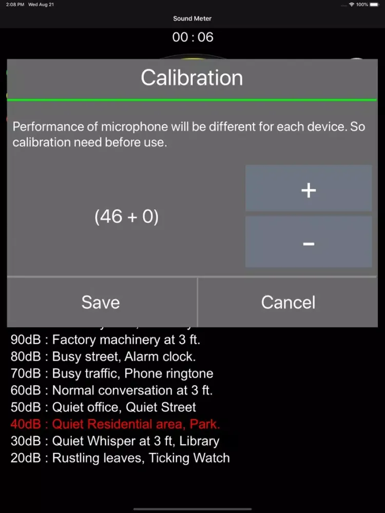 صور Decible Sound Analyzer iPad 