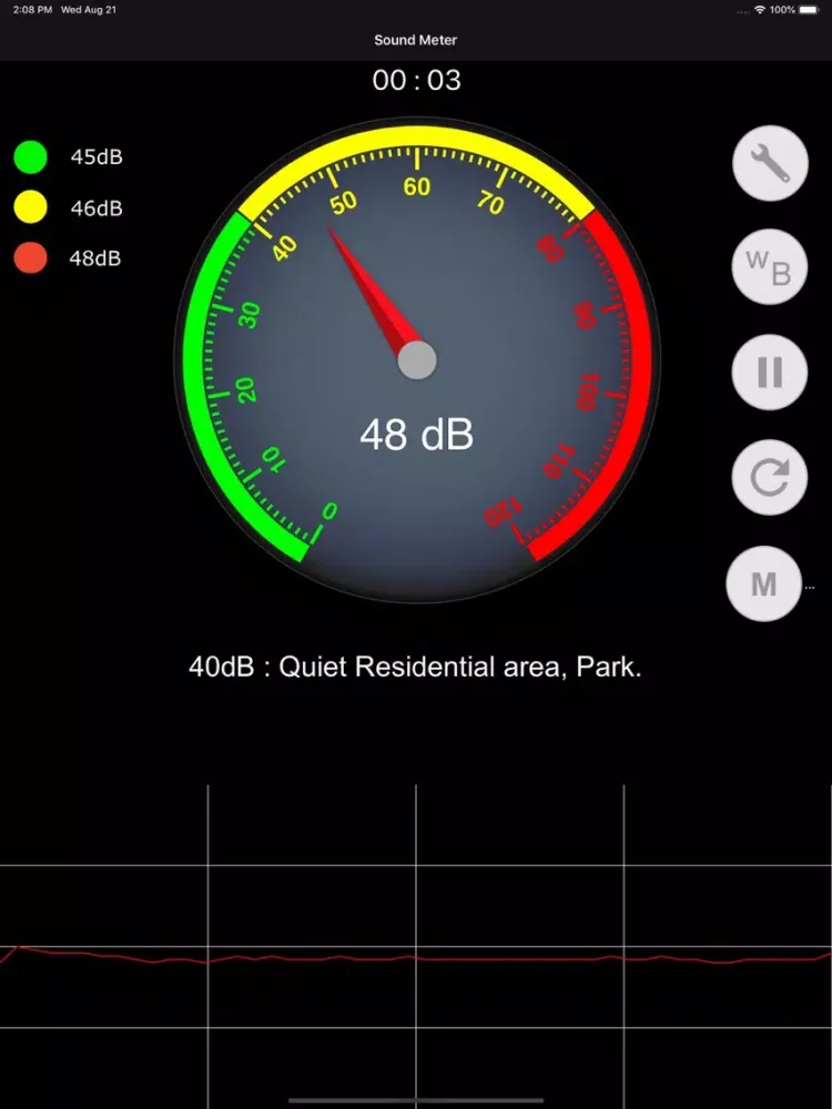 صور Decible Sound Analyzer iPad 