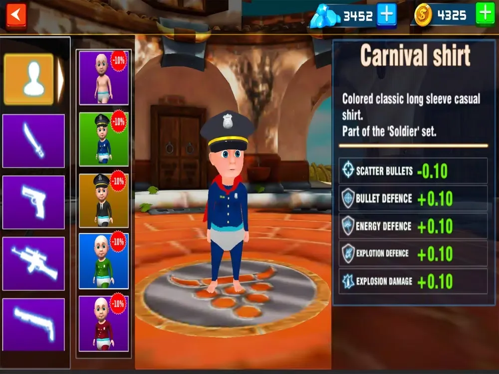 Captures d'écran de Baby Police Rope Hero iPad 