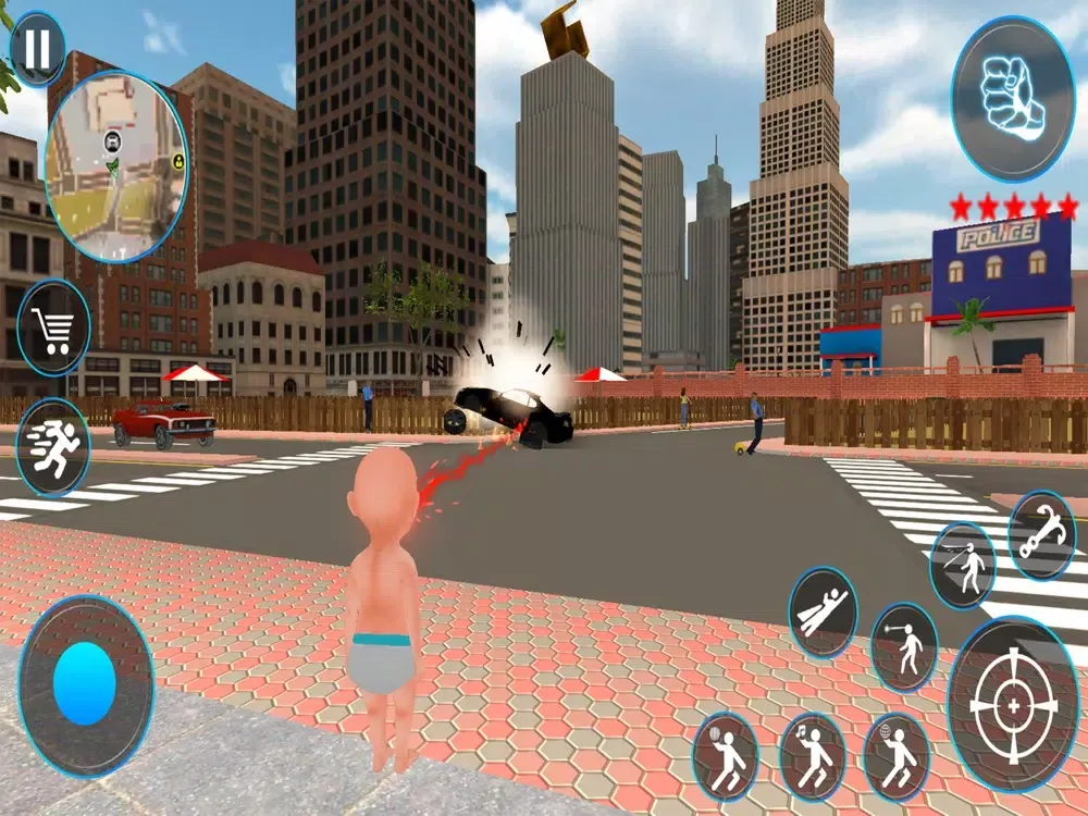 Captures d'écran de Baby Police Rope Hero iPad 