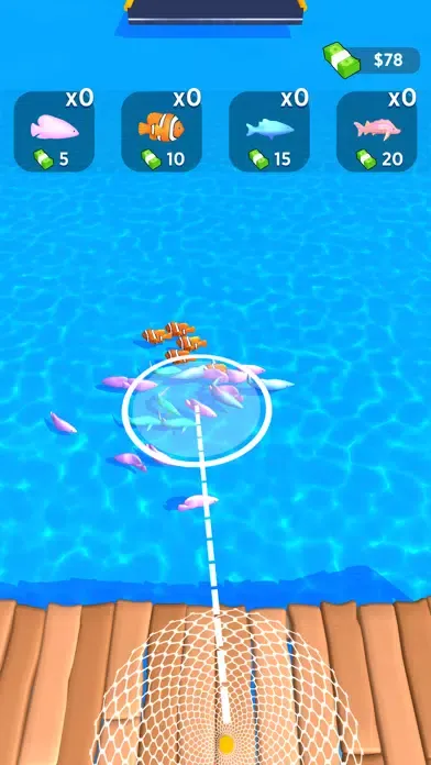Capturas de tela do Net Fishing Run