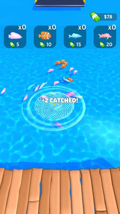 Capturas de tela do Net Fishing Run
