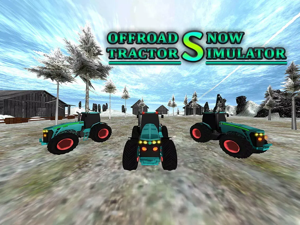 Offroad Snow Tractor Simulator iPad  سکرین شاٹس