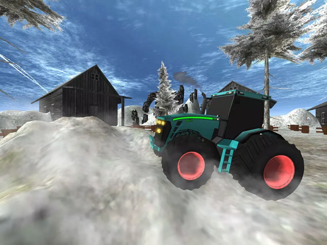 Offroad Snow Tractor Simulator iPad  سکرین شاٹس