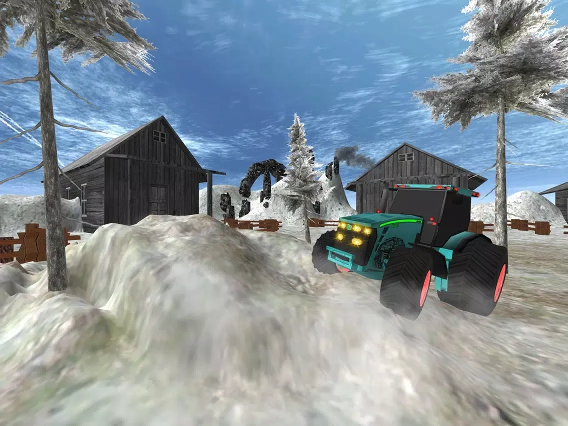 Offroad Snow Tractor Simulator iPad  سکرین شاٹس
