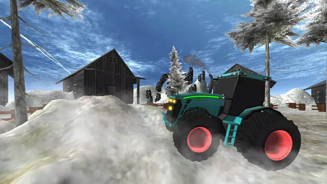 Offroad Snow Tractor Simulator سکرین شاٹس