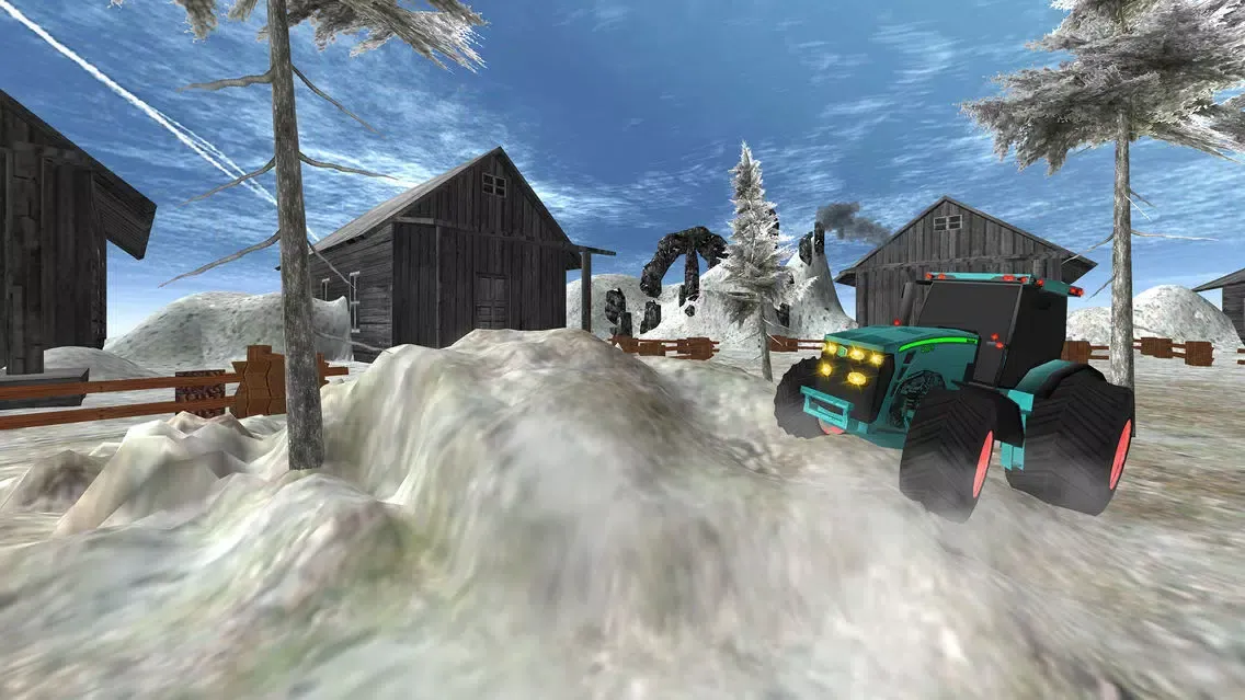 Offroad Snow Tractor Simulator سکرین شاٹس