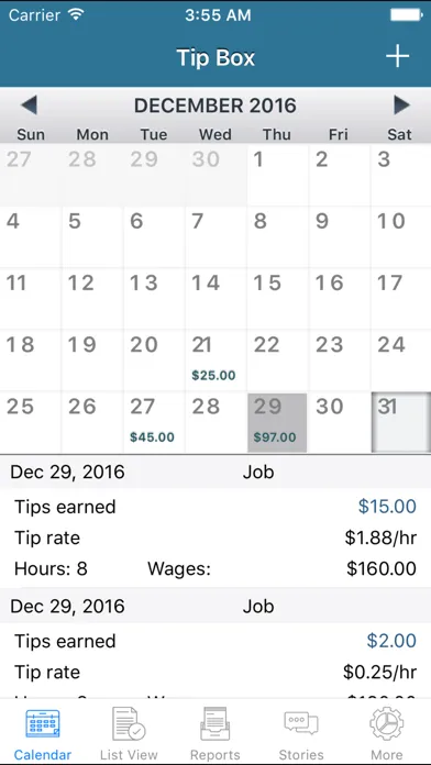 Tip Box - Log and manage your tips স্ক্রিনশট