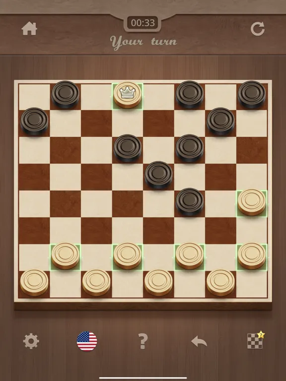 Ảnh chụp màn hình của Checkers Royal iPad 