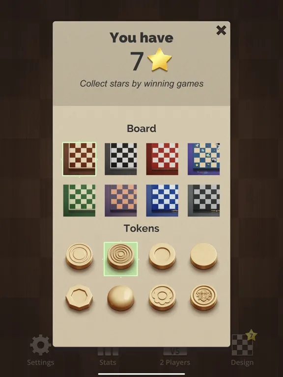 Ảnh chụp màn hình của Checkers Royal iPad 