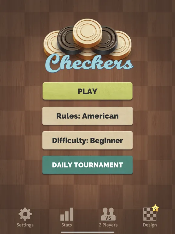 Ảnh chụp màn hình của Checkers Royal iPad 