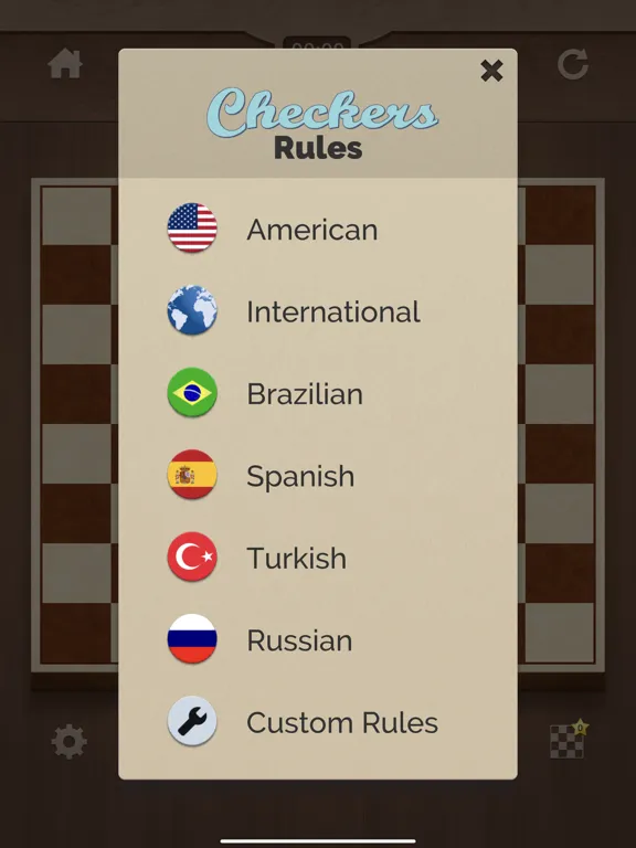 Ảnh chụp màn hình của Checkers Royal iPad 