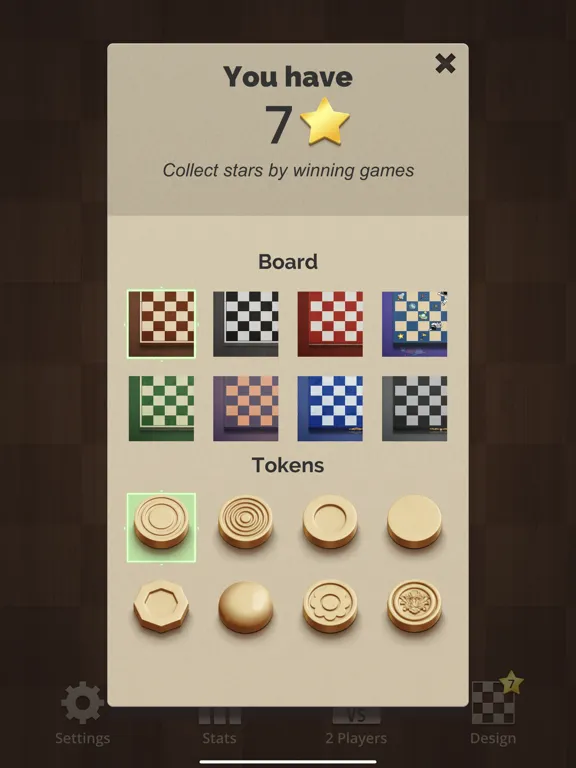 Ảnh chụp màn hình của Checkers Royal iPad 