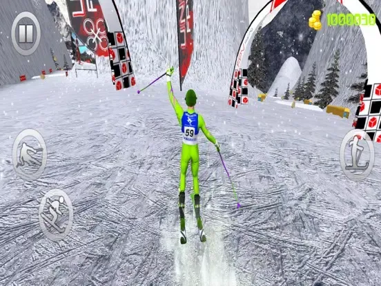 Tangkapan skrin Snow Skiing Adventure 3D iPad 