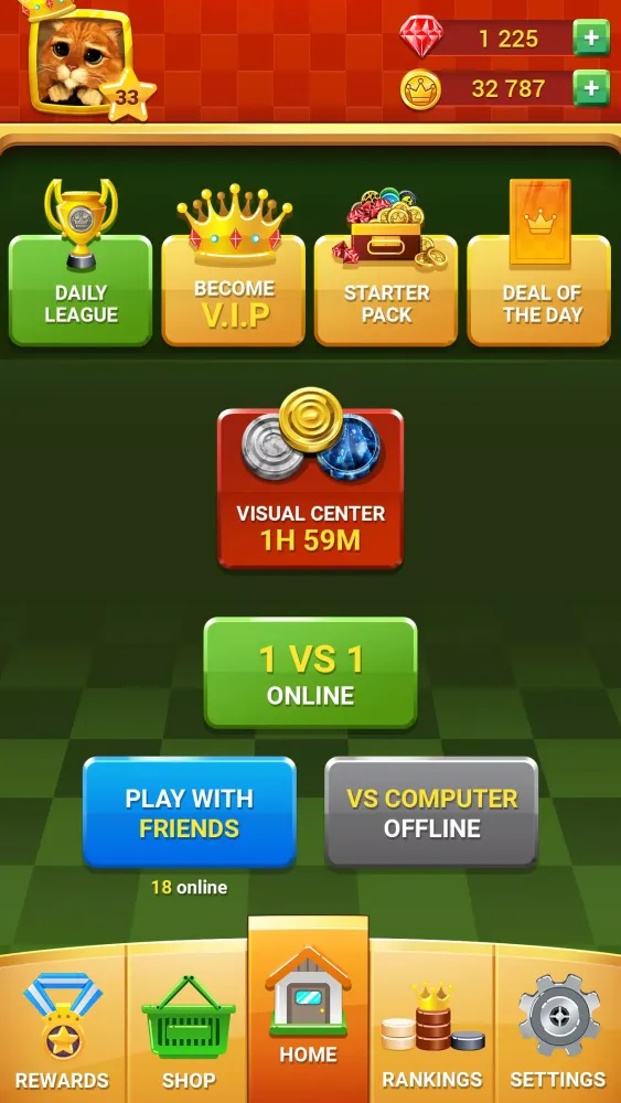 Checkers - Online & Offline स्क्रीनशॉट