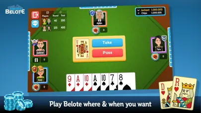 Скриншоты Belote & Coinche online