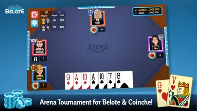Скриншоты Belote & Coinche online
