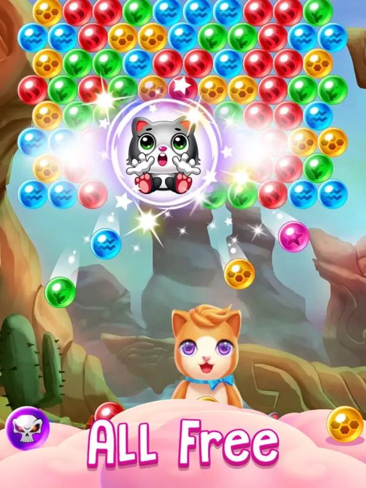 Witch Puzzle Kitty Cat Pop: Bubble Shooter Games iPad  Screenshots