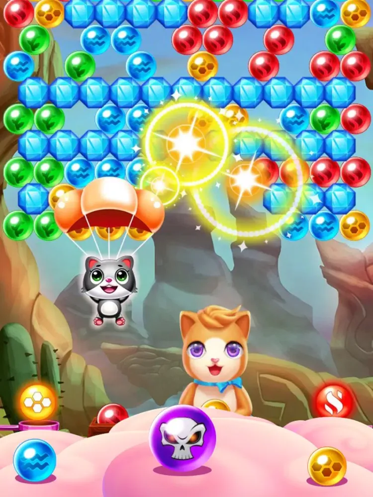 Witch Puzzle Kitty Cat Pop: Bubble Shooter Games iPad  Screenshots