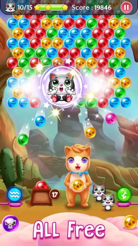 Witch Puzzle Kitty Cat Pop: Bubble Shooter Games Screenshots