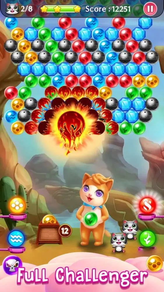 Witch Puzzle Kitty Cat Pop: Bubble Shooter Games Screenshots