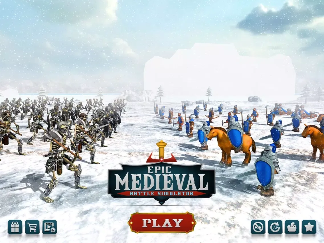 Epic Medieval Battle Simulator iPad  سکرین شاٹس