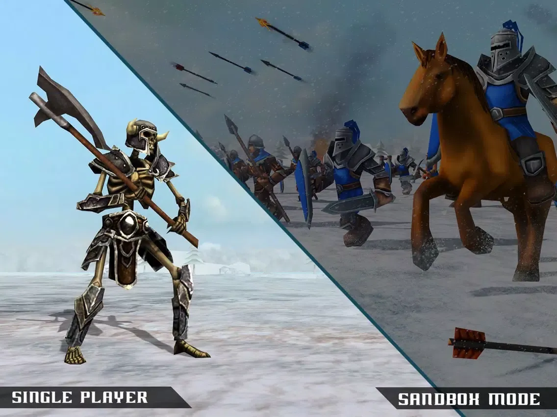 Epic Medieval Battle Simulator iPad  سکرین شاٹس