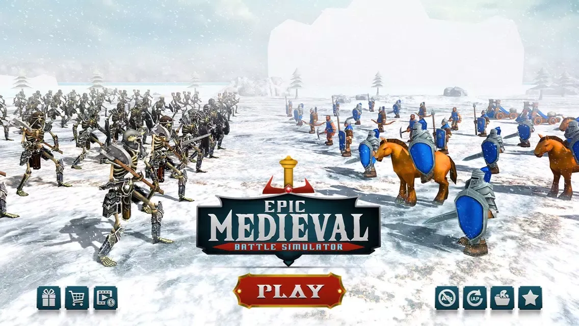 Epic Medieval Battle Simulator سکرین شاٹس