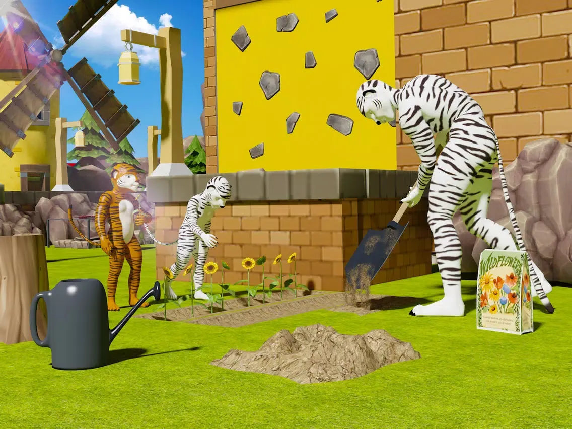 Ảnh chụp màn hình của Virtual Jungle Tiger Family iPad 