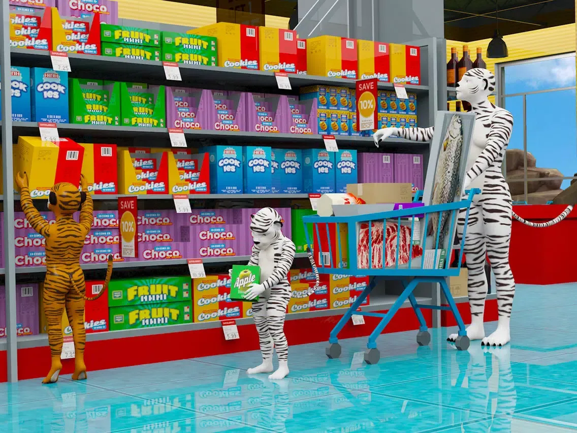 Ảnh chụp màn hình của Virtual Jungle Tiger Family iPad 