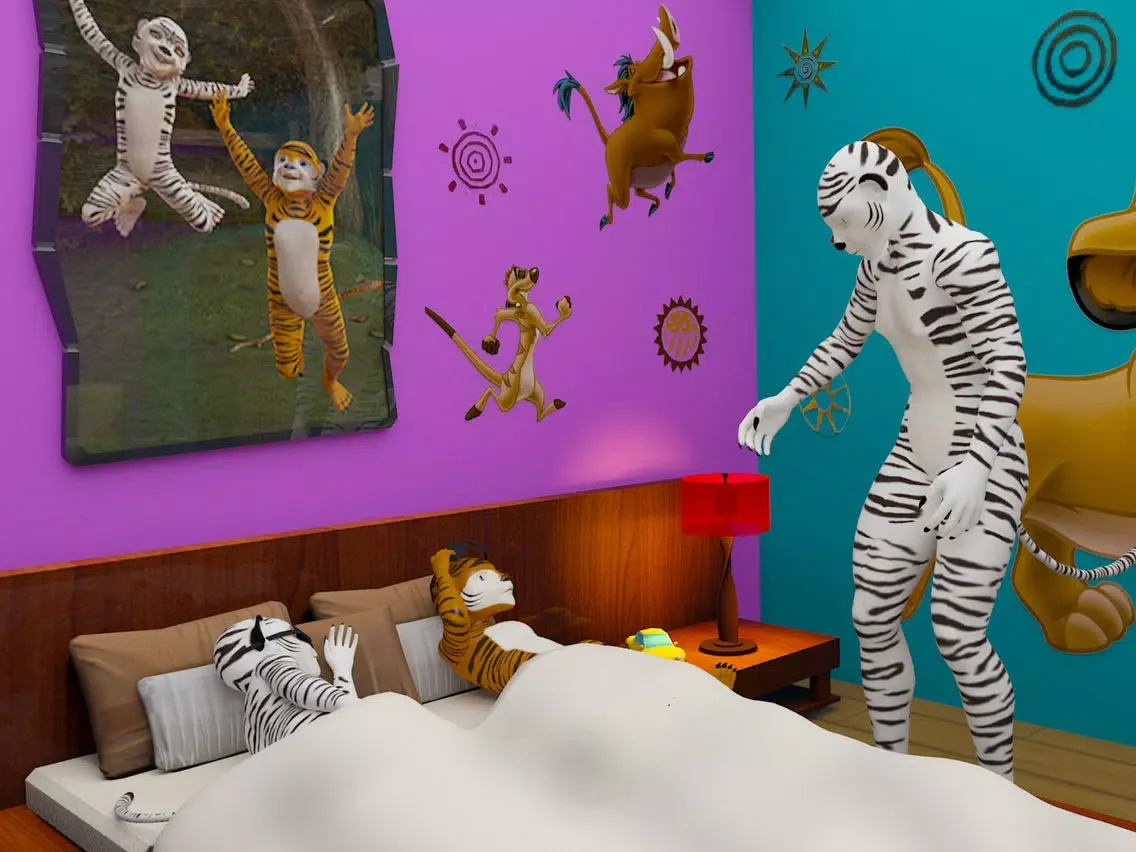 Ảnh chụp màn hình của Virtual Jungle Tiger Family iPad 