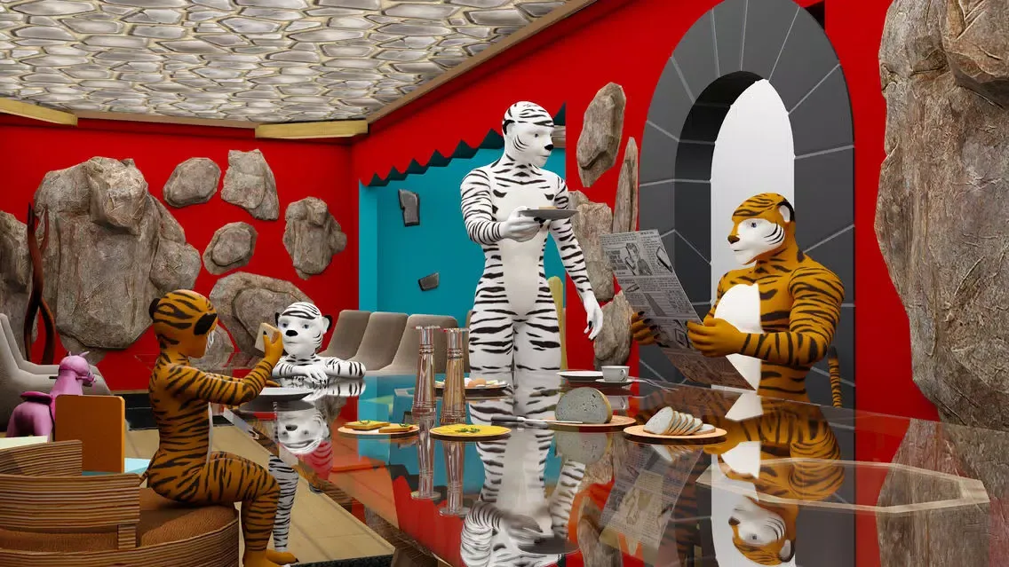 Ảnh chụp màn hình của Virtual Jungle Tiger Family