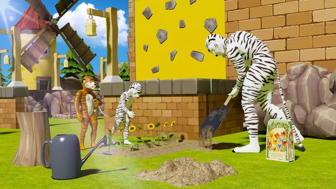 Ảnh chụp màn hình của Virtual Jungle Tiger Family