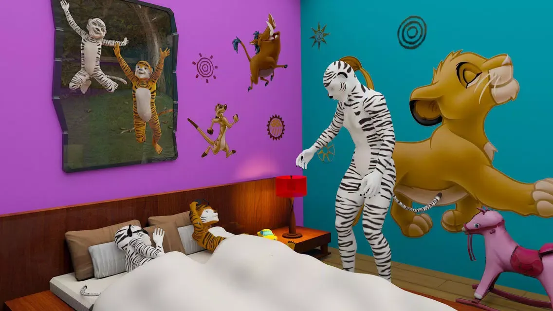 Ảnh chụp màn hình của Virtual Jungle Tiger Family