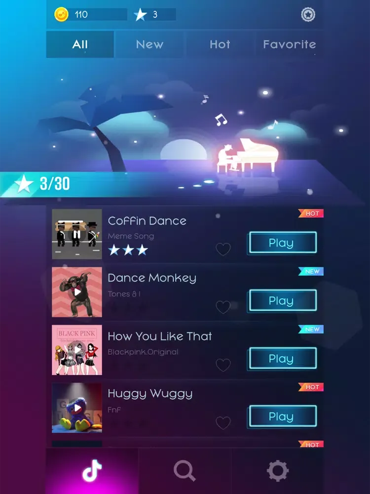 Piano Fire: Magic Tiles & EDM iPad 應用截圖