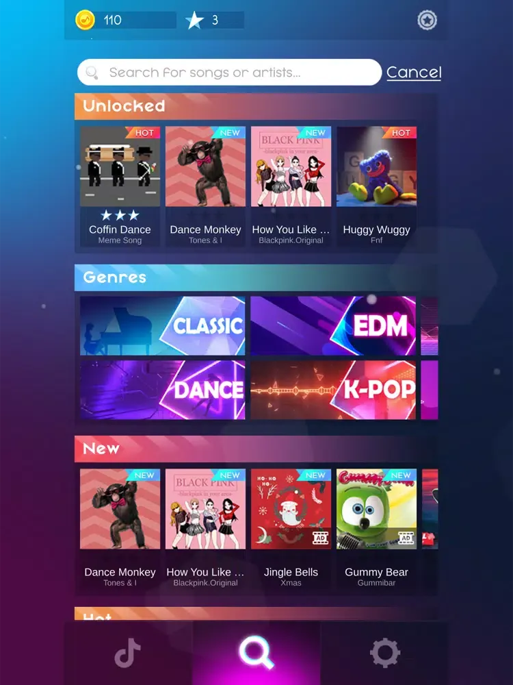Piano Fire: Magic Tiles & EDM iPad 應用截圖