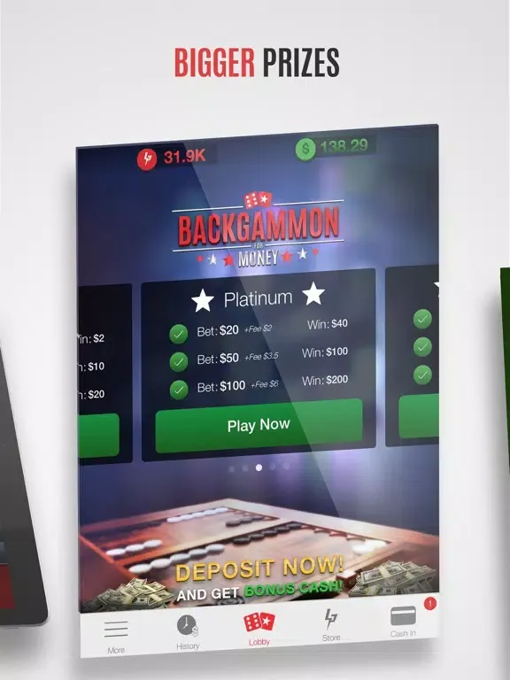 ภาพหน้าจอของ Backgammon For Money - Online iPad 