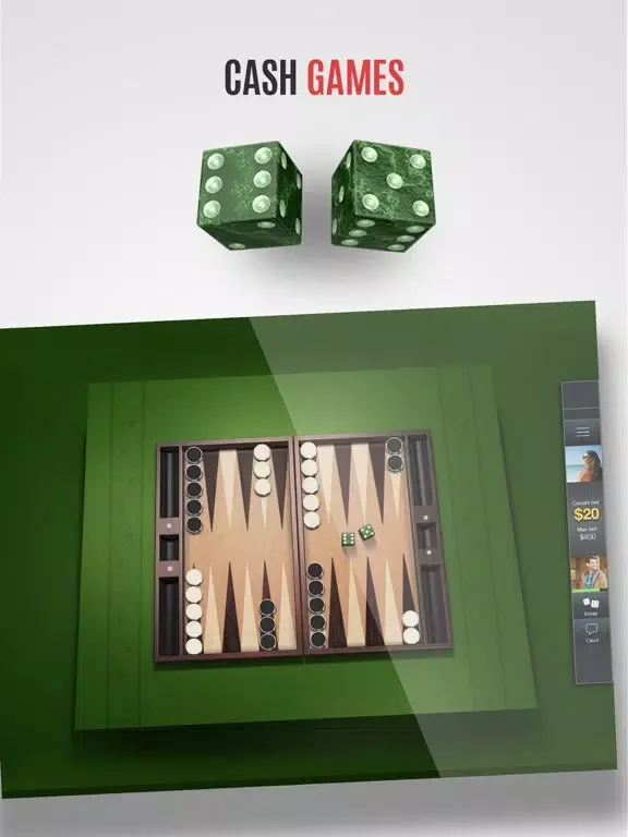 ภาพหน้าจอของ Backgammon For Money - Online iPad 