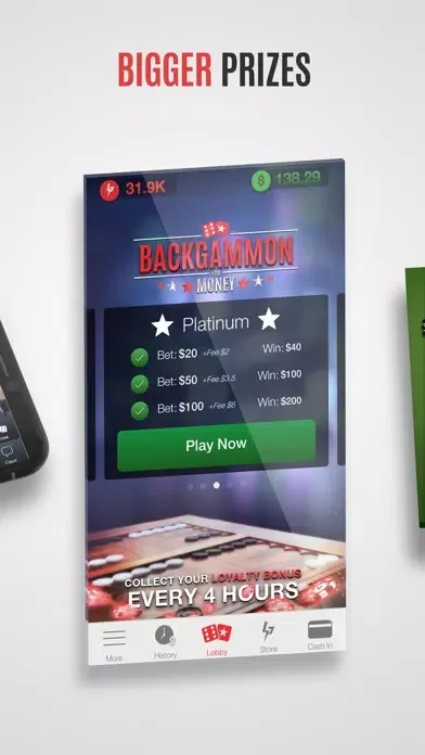 ภาพหน้าจอของ Backgammon For Money - Online