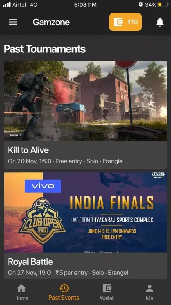Capturas de tela do Gamzone
