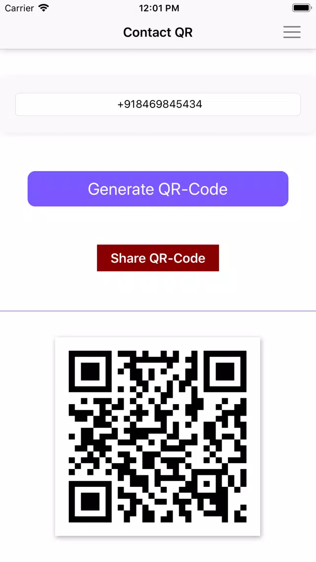 Tangkapan layar Quick Responses(QR)