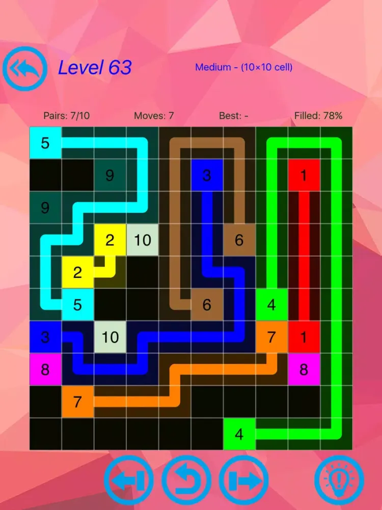 Number Linker Free App - Univision Linking King Puzzle Game iPad 应用截图