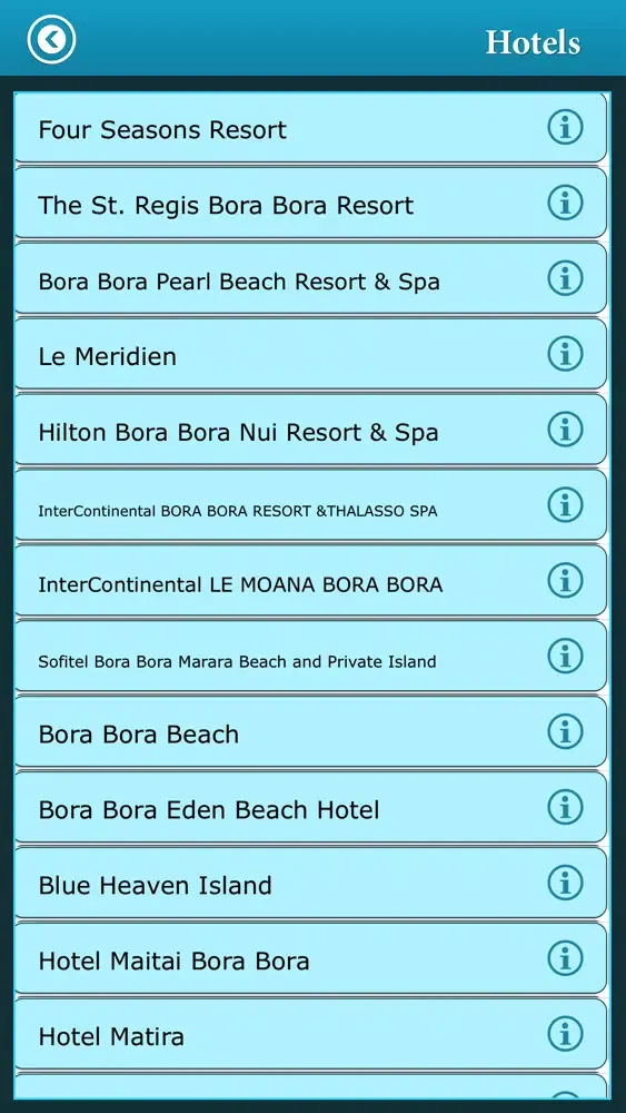 Tangkapan skrin Bora Bora Island Guide