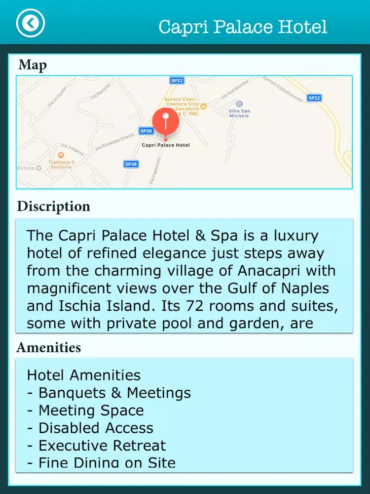 Visiting - Capri Island Guide iPad 应用截图