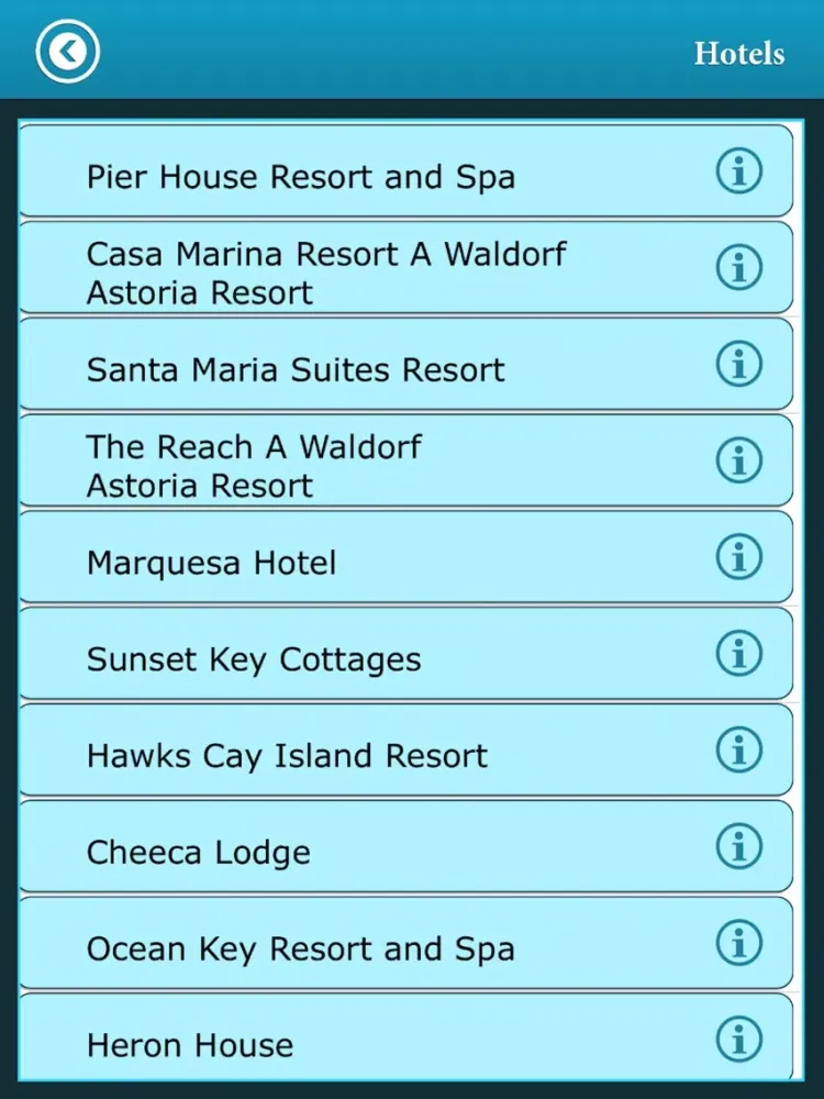 ภาพหน้าจอของ Florida Keys Island Guide iPad 